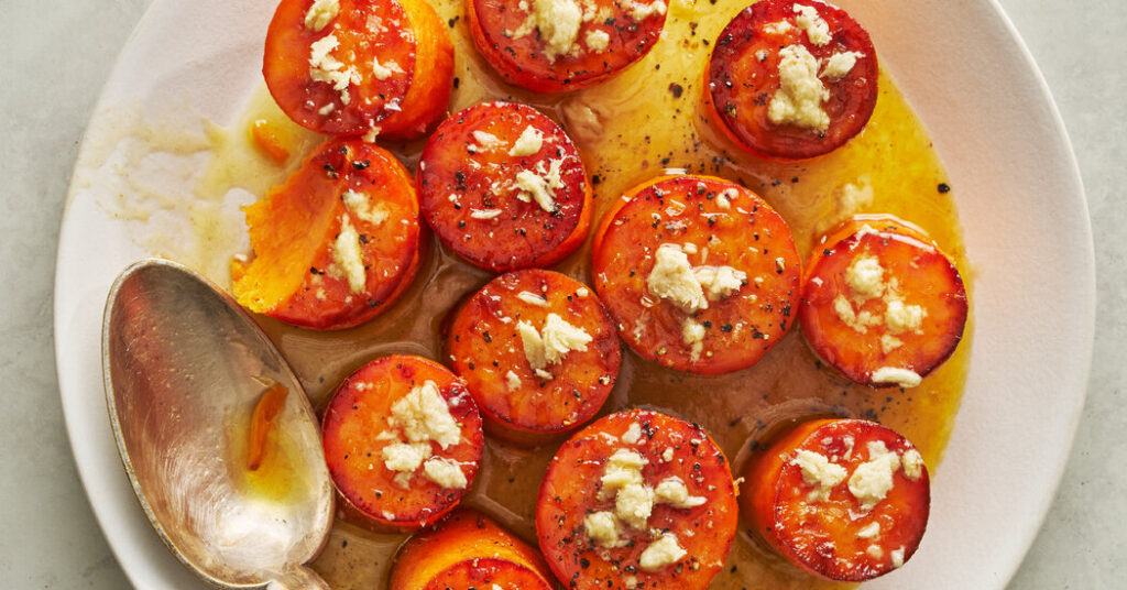 Melting Sweet Potatoes with Honey Butter and Halvah Recipe