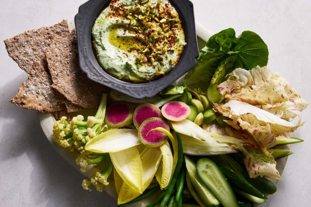 Green feta sauce recipe