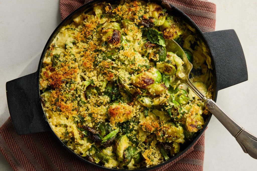 Brussels sprouts dipped in cream recipe