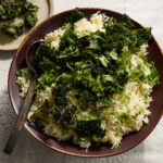 Spicy Coconut Pilaf Recipe with Crispy Kale
