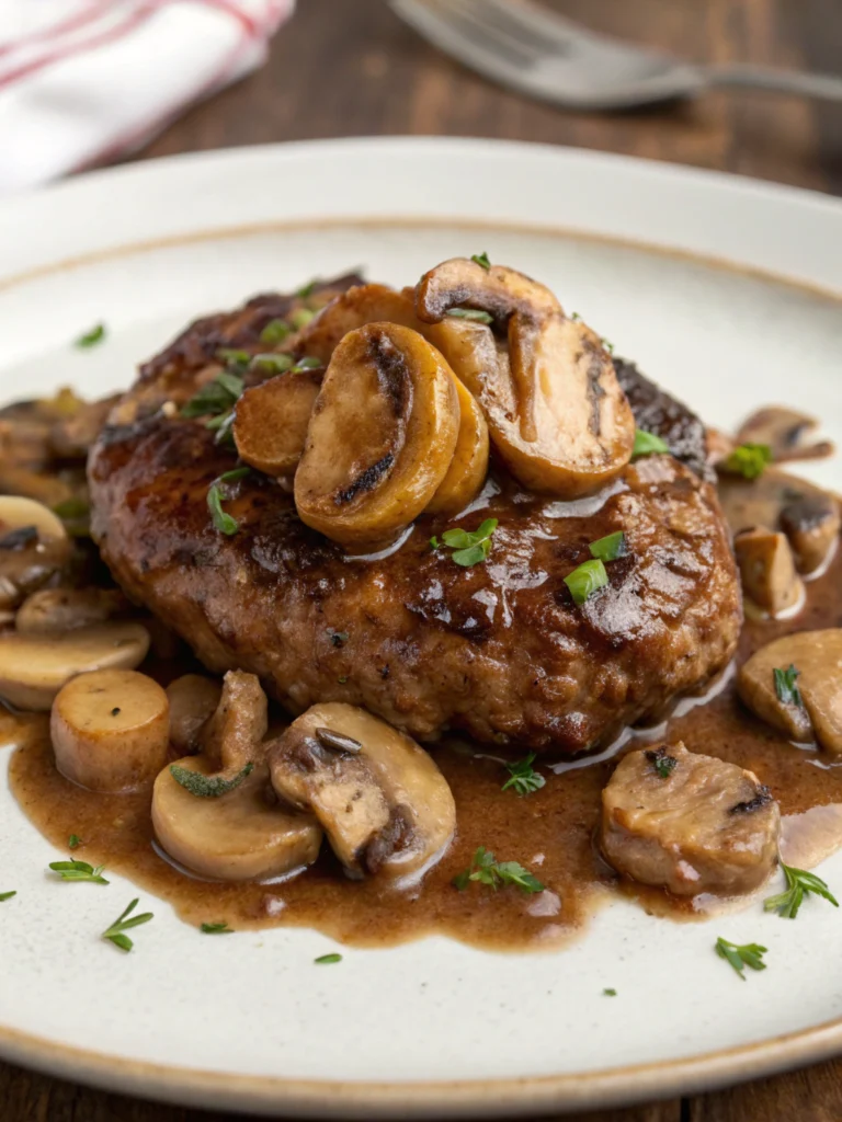 Salisbury steak recipe with mushrooms