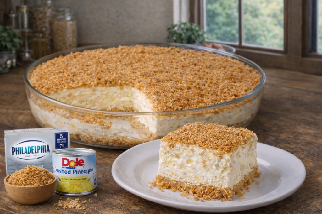 No-Bake Pineapple Cheesecake Recipe