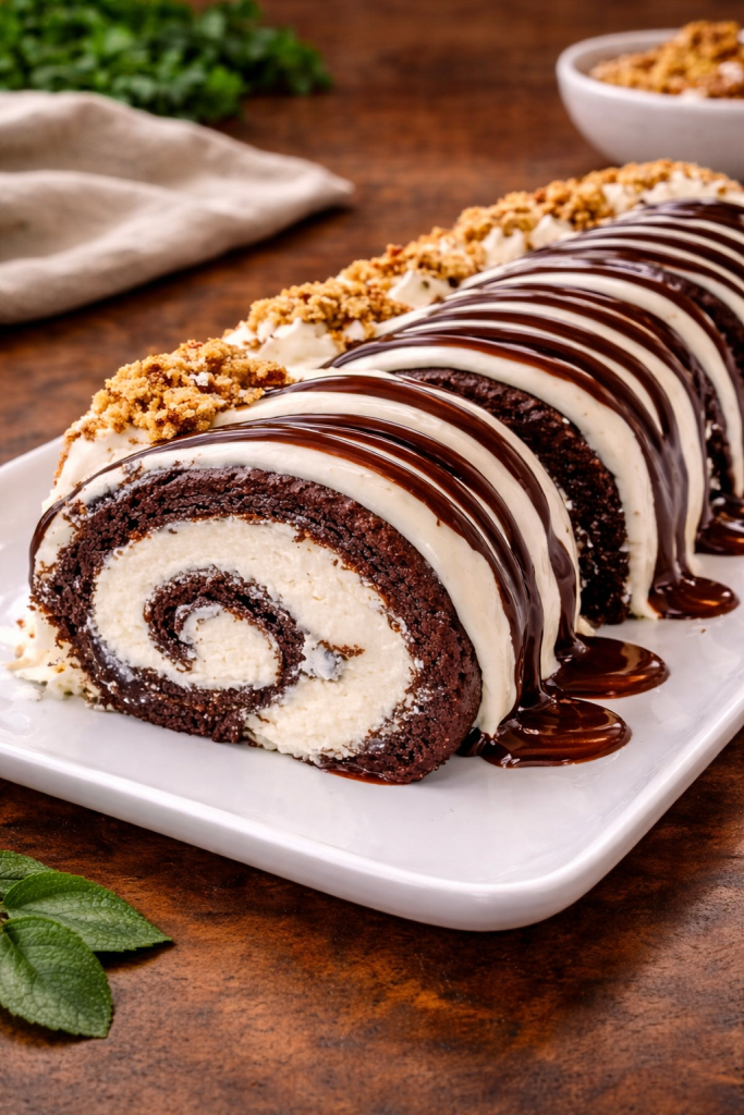 Oreo Cream Chocolate Roll