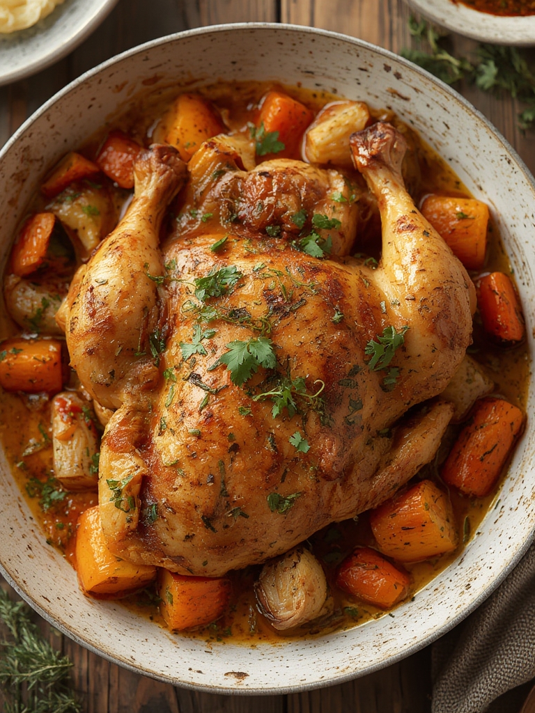 Easy One-pan Roast Chicken and Vegetables